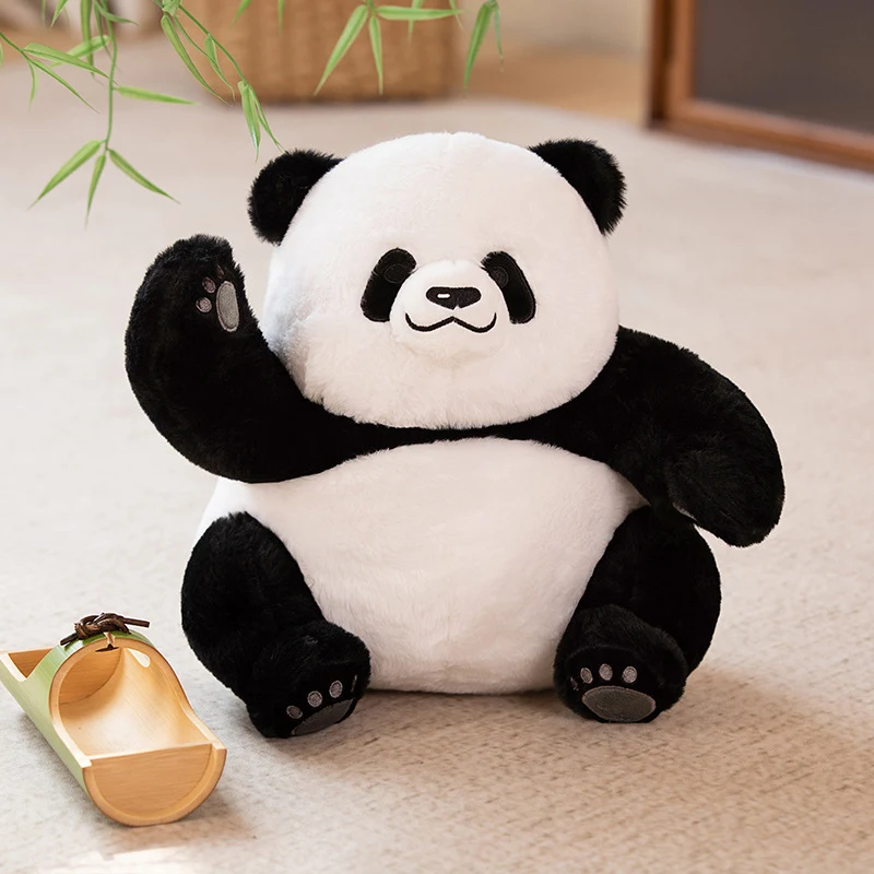 Travesseiro de Boneca Panda Tesouro Nacional, um bichinho de pelúcia macio e fofinho, perfeito para abraçar e decorar, ideal para crianças e adultos. — foto 13