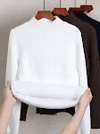 White Half Turtleneck
