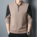 Camiseta de terciopelo alemana de manga larga con cuello alzado, suave y cómoda para un estilo elegante y abrigado. Ideal para otoño e invierno. — foto 3