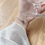 Pulseira de amor em prata esterlina para corpo inteiro, design de nicho Ins, luxo leve, acessório elegante e sofisticado para mulheres. — foto 3