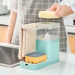 Dishwashing Brush with Liquid Dispenser, Sponge and Holder. Automatic and Easy Kitchen Dish Cleaning. — photo 5