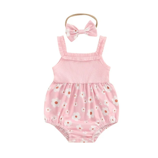 Title 1, Macacão de bebê menina com listras afundadas e ...