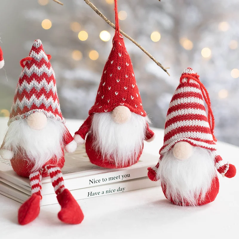 Christmas Plush Fabric Dwarf Rudolf Doll Ornaments. Decorate your home with these adorable and soft Christmas decoration — photo 7
