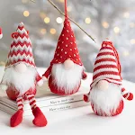 Christmas Plush Fabric Dwarf Rudolf Doll Ornaments. Decorate your home with these adorable and soft Christmas decoration — photo 7