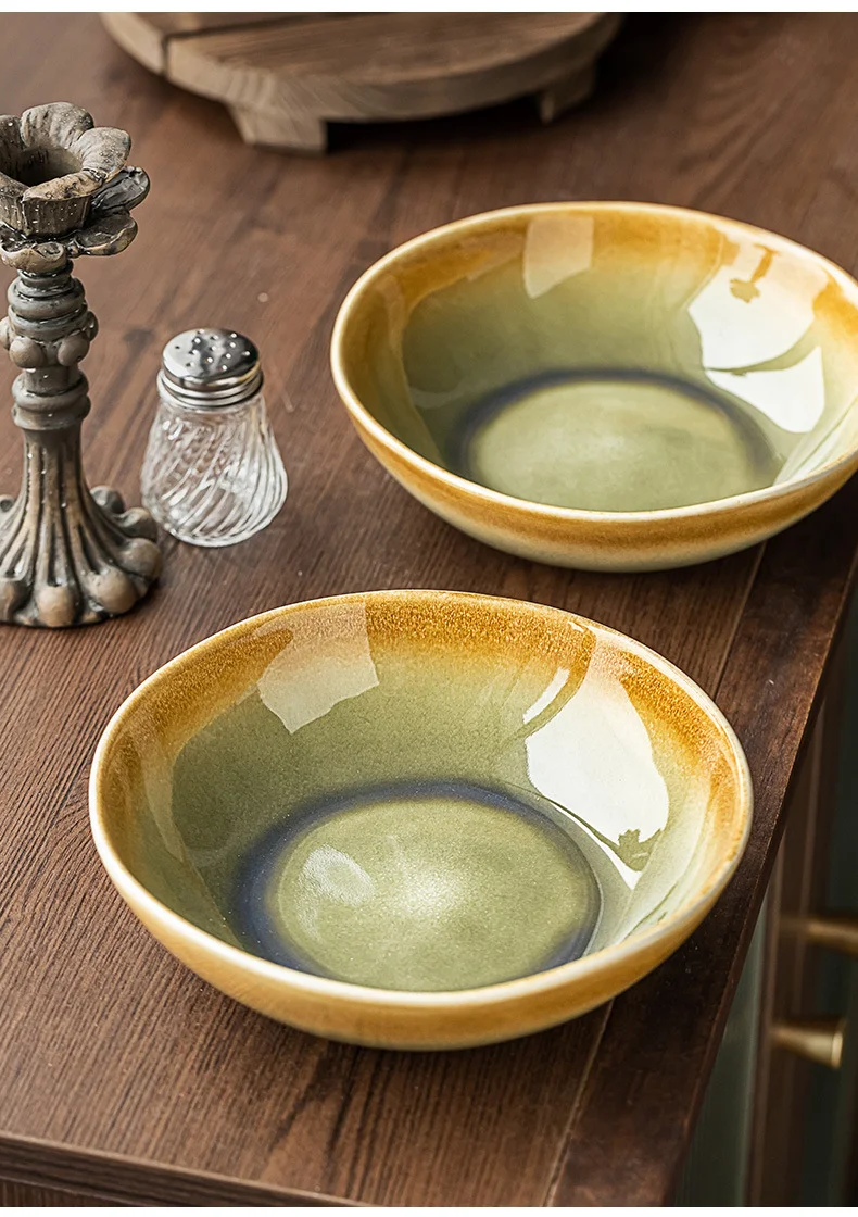 Household Japanese Retro Style Ceramic Bowl Serve Meals with Style Durable Classic Design Perfect for Soups Salads and E — photo 1