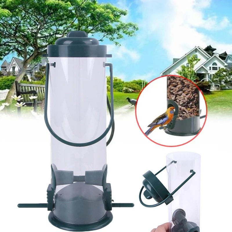 Title 5, Pet Bird Feeder Feed Station Hanging Garden Pla...