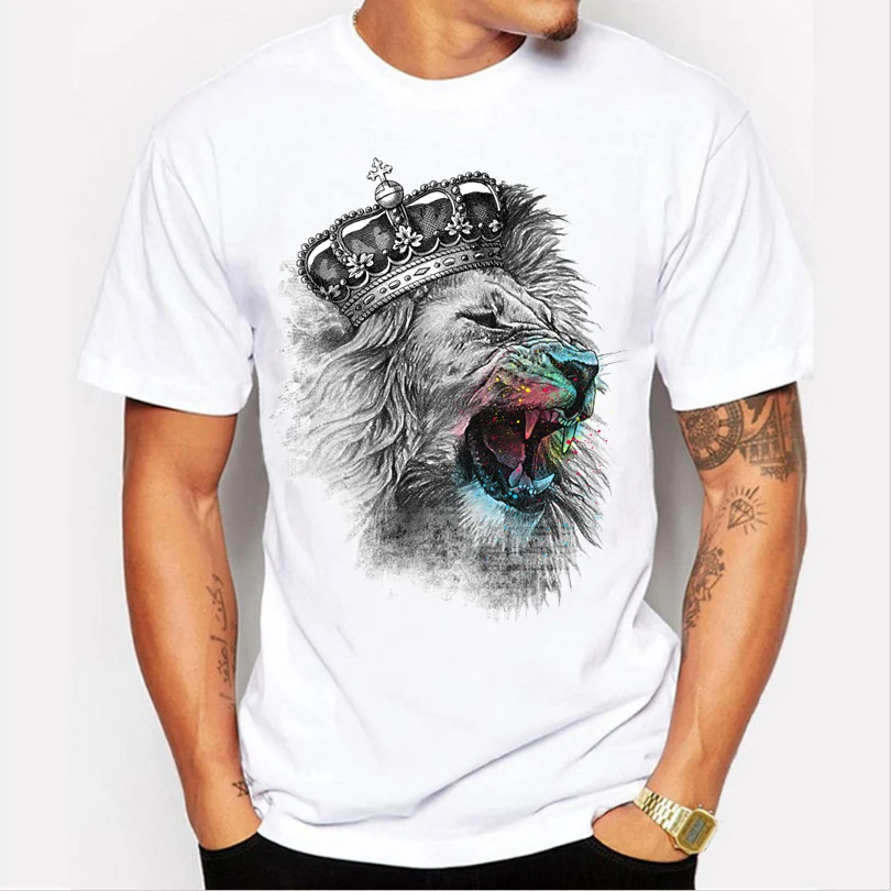 Fashion Men's Loose Printed T-shirt — photo 4