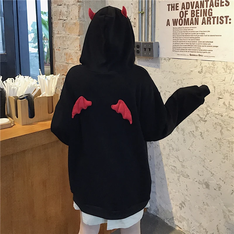 Moletom com capuz de lã Little Devil — foto 1