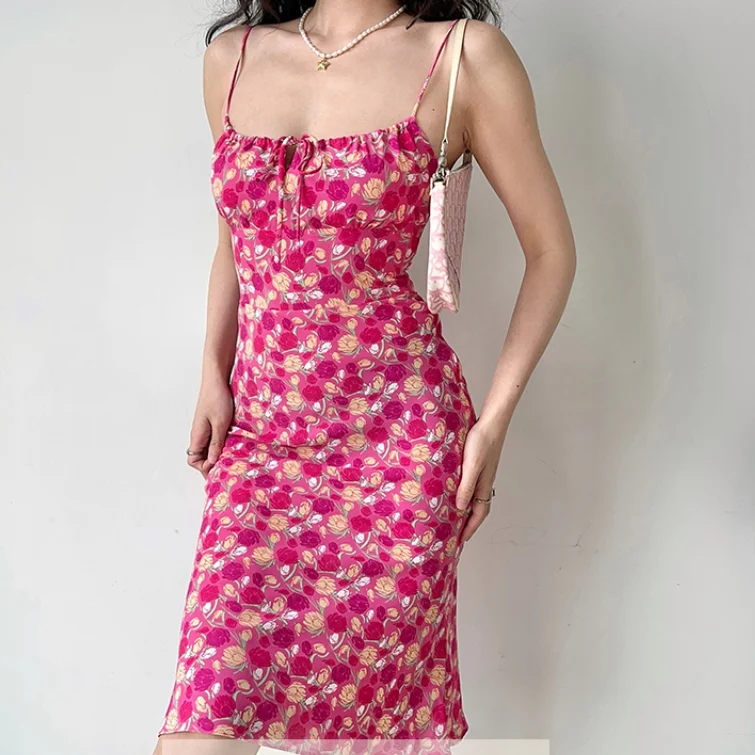 Title 2, Summer Waist-tight Vacation Beach Dress Hip-wra...