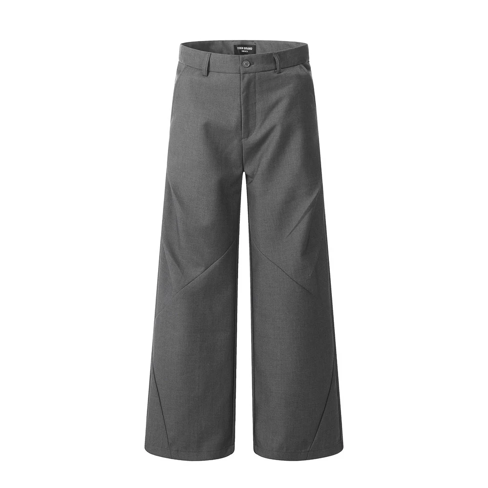 Heren Patchwork Casual Broek met Wijde Pijpen Comfortabele en Ontspannen Stijl Ideaal voor Dagelijks Gebruik Ruime Pasvorm voor Maximale Bewegingsvrijheid — foto 2