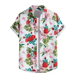 Camicia Hawaiana Estiva Uomo Stampa Digitale 3D Manica Corta Traspirante Confortevole per Spiaggia e Vacanze Design Unico — foto 10