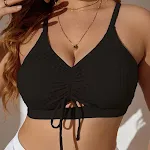 Top bikini taglie forti con lacci, per un sostegno ottimale e un look impeccabile. Goditi la spiaggia o la piscina con comfort ed eleganza. — foto 5