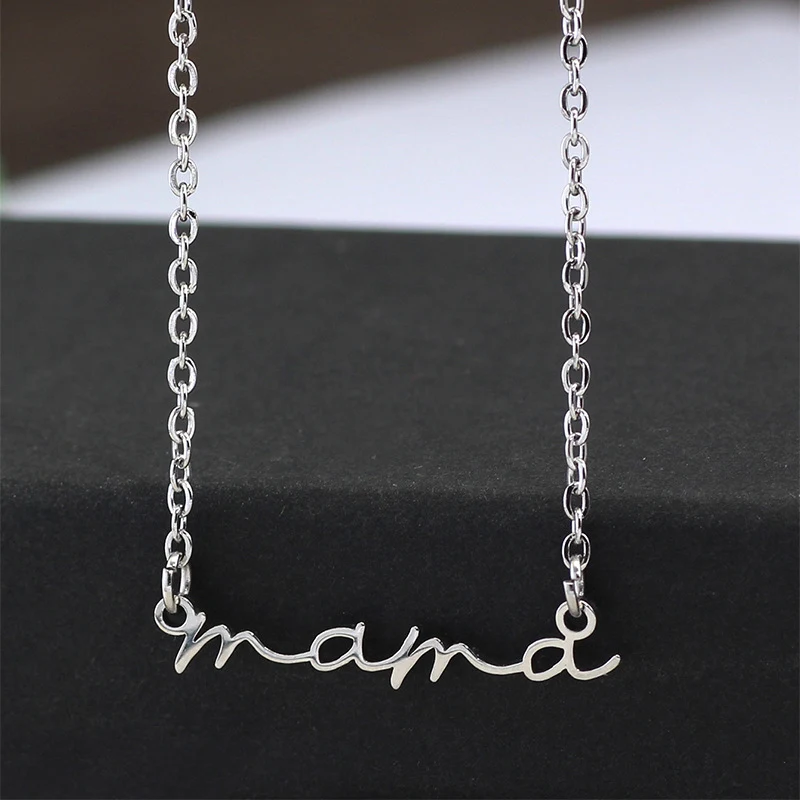 Presente Dia das Mães Aço Inoxidável "Mama" Letras Inglesas Pintado à Mão Demonstre amor e carinho com este presente especial e único. — foto 5