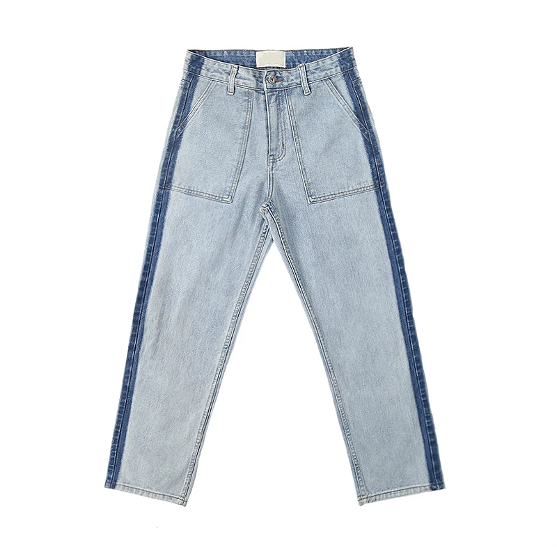 Straight-leg loose jeans with vintage washed texture for all-day comfort and effortless style. A relaxed, timeless wardr — photo 1