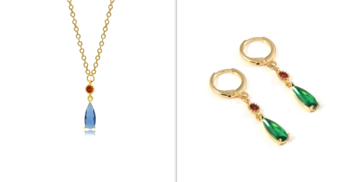 Brincos de gota d'água de anime e colar pingente bidimensional. Complete seu estilo com este conjunto único, perfeito para fãs de anime. — foto 28