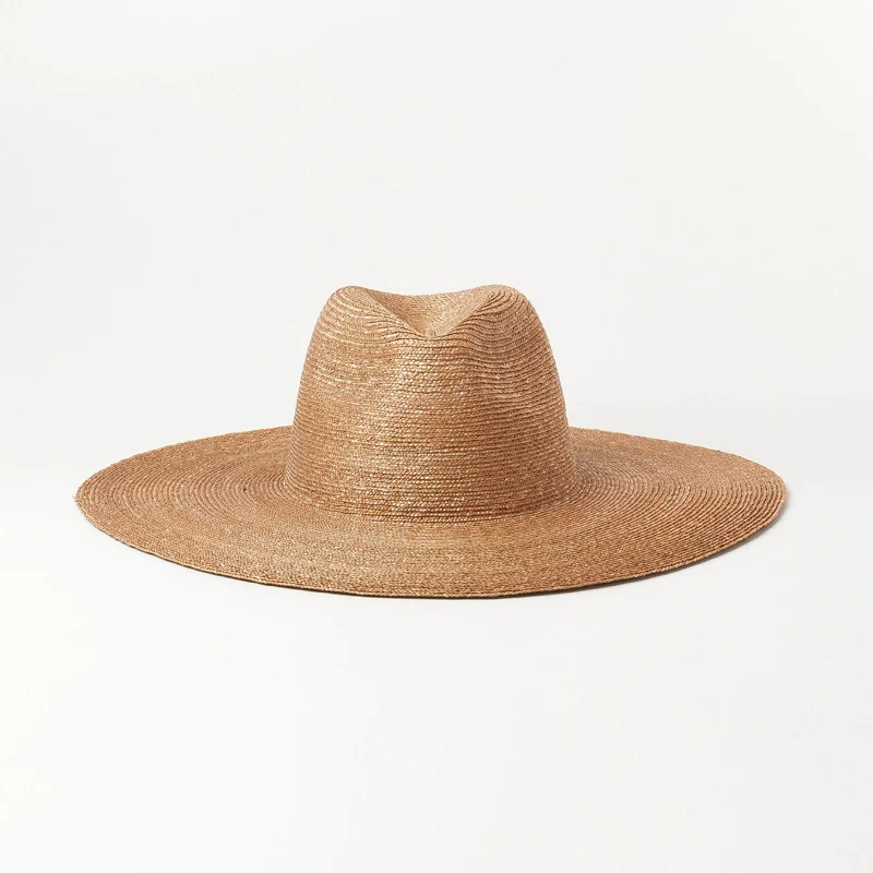 Outdoor Sonnenhut aus Stroh für den Strand, breite Krempe, Sonnenschutz, atmungsaktiv, ideal für Urlaub und Reisen. — foto 9