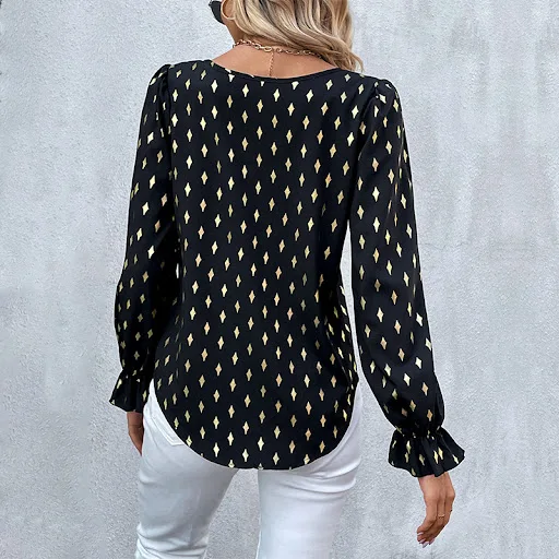 Title 6, Womens Commuter Bronzing Long-Sleeved Shirt Su...