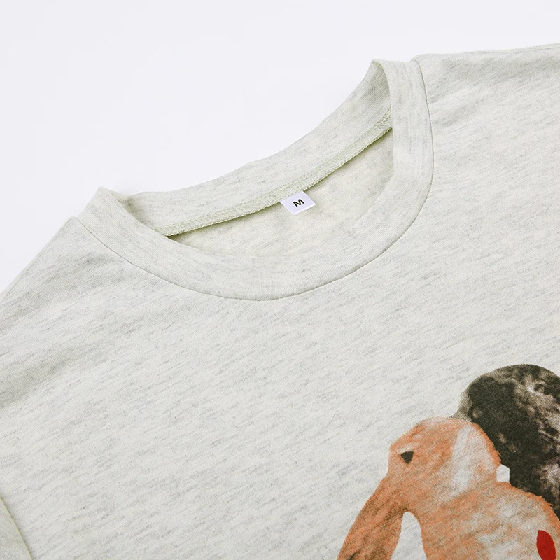 Title 11, New Simple Cute Rabbit Printed Short-sleeved T-...