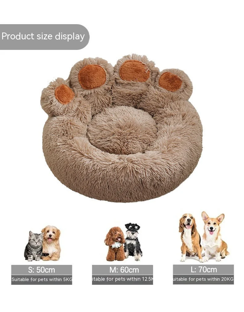 Title 1, Plush Cathouse Doghouse Pet Bed Winter Warm Han...