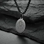 Black Pendant With Necklace
