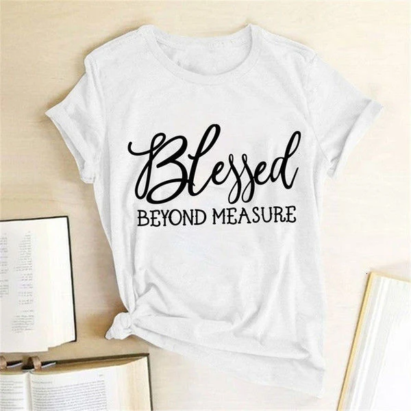 Gezegend Meten Dames T-shirt Harajuku Esthetische Top Grafische T-shirt Dames Korte Mouw Ronde Hals Dameskleding — foto 3
