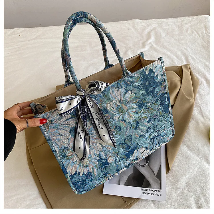 Bolsa mensageiro feminina estampada de grande capacidade, ideal para transportar tudo o que você precisa com estilo e praticidade no dia a dia. — foto 3