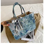 Bolsa mensageiro feminina estampada de grande capacidade, ideal para transportar tudo o que você precisa com estilo e praticidade no dia a dia. — foto 3