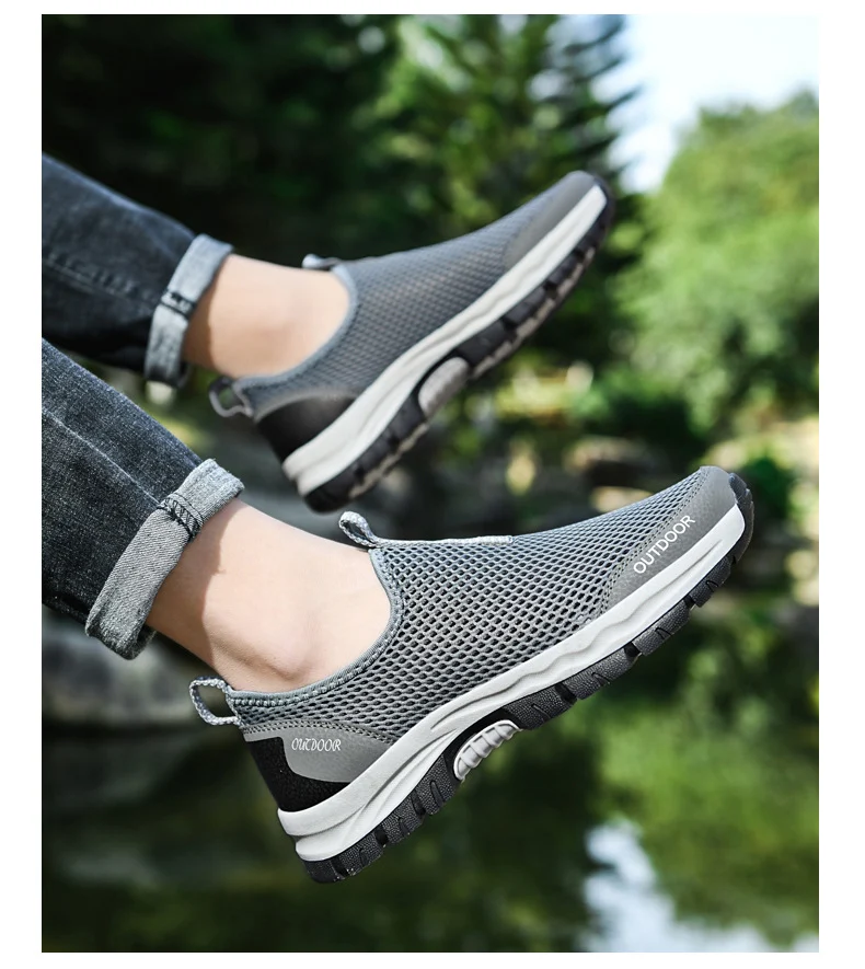 Sapatos preguiçosos slip-on fashion respiráveis e vazados. Conforto e estilo para seus pés, perfeitos para um visual descontraído e moderno. — foto 5