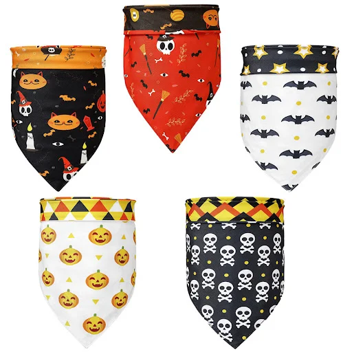 Title 1, Halloween Pet Scarf Pumpkin Bat Bib. A fun and ...