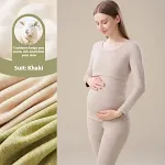 Cashmere Silk Edging Pregnant Women Warm Suit — photo 1
