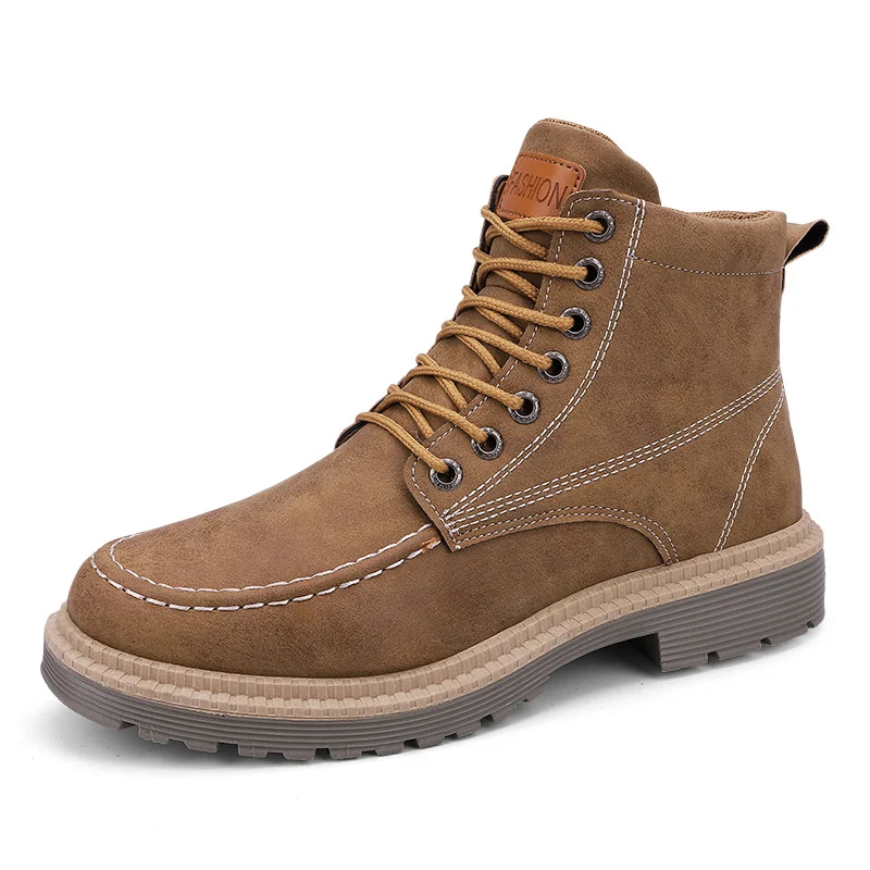All-match British Style Desert Tooling Leather Boots. Durable, stylish, and versatile footwear perfect for any occasion. — photo 3