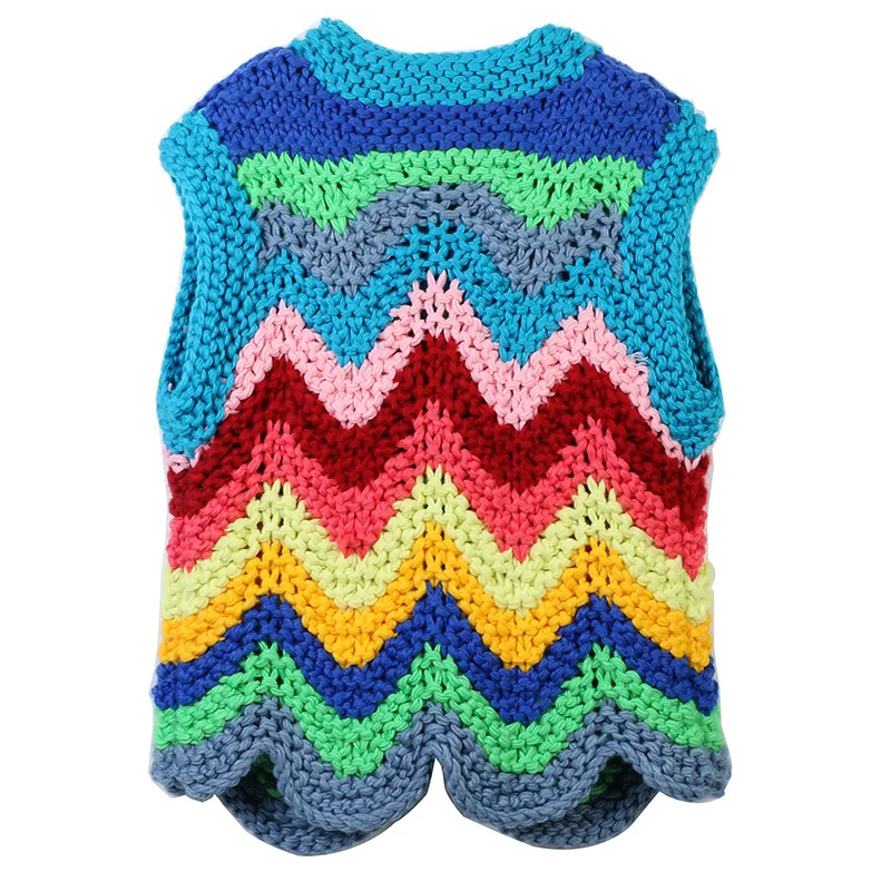 Title 3, Vintage Flower Womens Knitting Upperwear Vest,...
