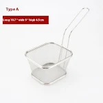 304 Stainless Steel Mini Chips Basket for Crispy Frying. Perfect for individual portions of fries, snacks, and delicious — photo 5