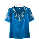 Women's Short Sleeved Chiffon Shirt Lightweight and breathable Perfect for summer Easy to wear and versatile Suitable fo — photo 2