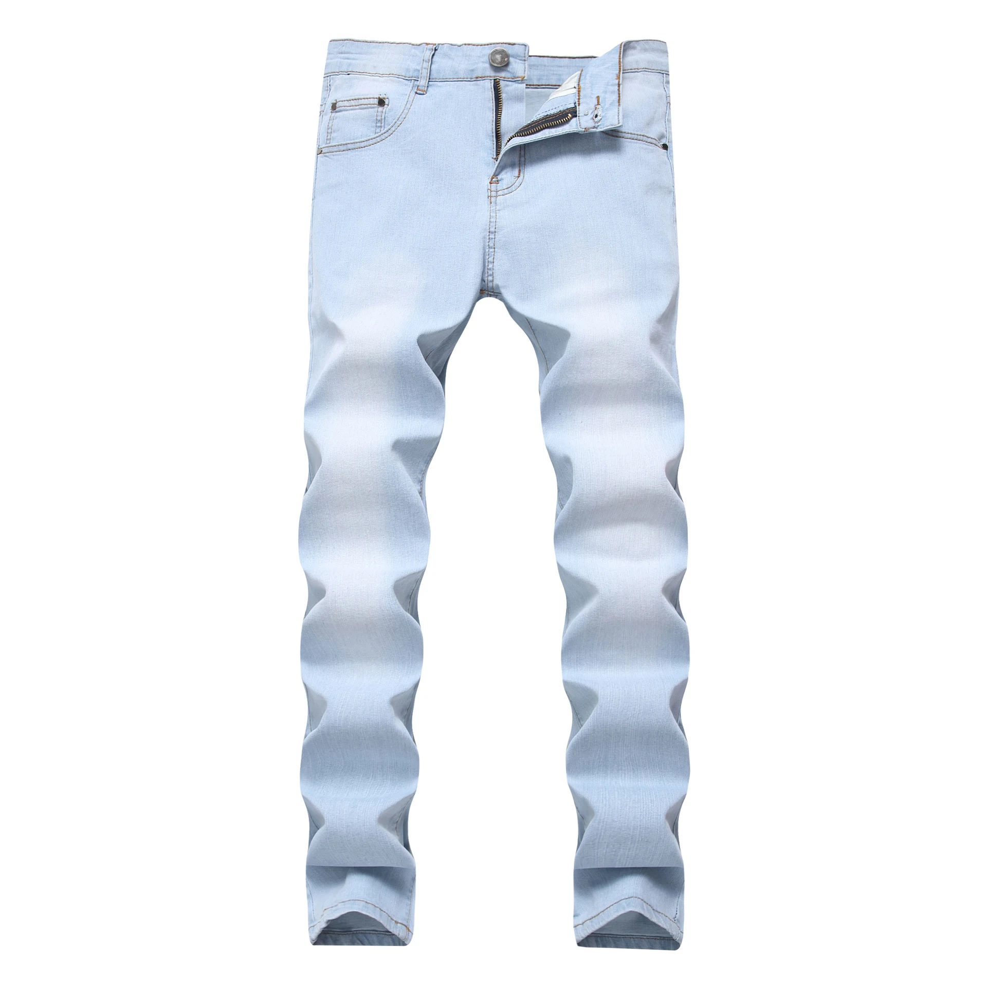 Men's Stretch Slim Fit Nostalgic Cotton Jeans. Comfortable, stylish slim-fit jeans for everyday wear with a classic, ret — photo 10
