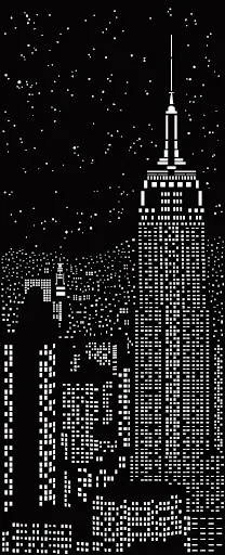 Title 7, Hollow Curtain Starry Sky New York London City ...