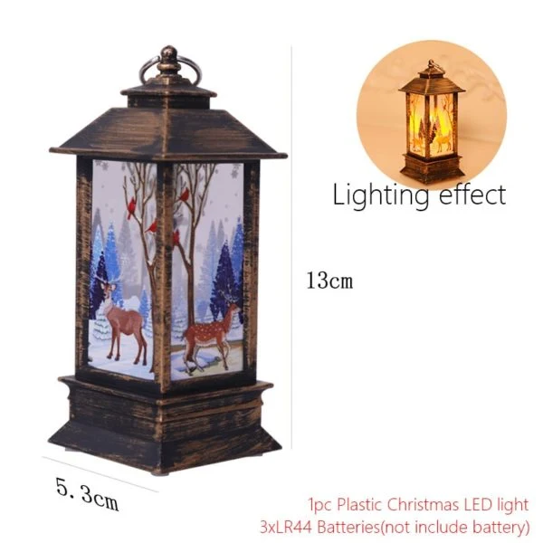 Title 6, Lanterna de Natal com vela eletrônica LED, lumi...