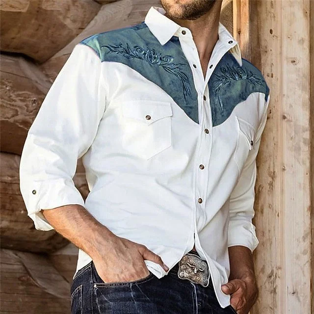 Title 4, Camicia da uomo con risvolto con stampa digitale