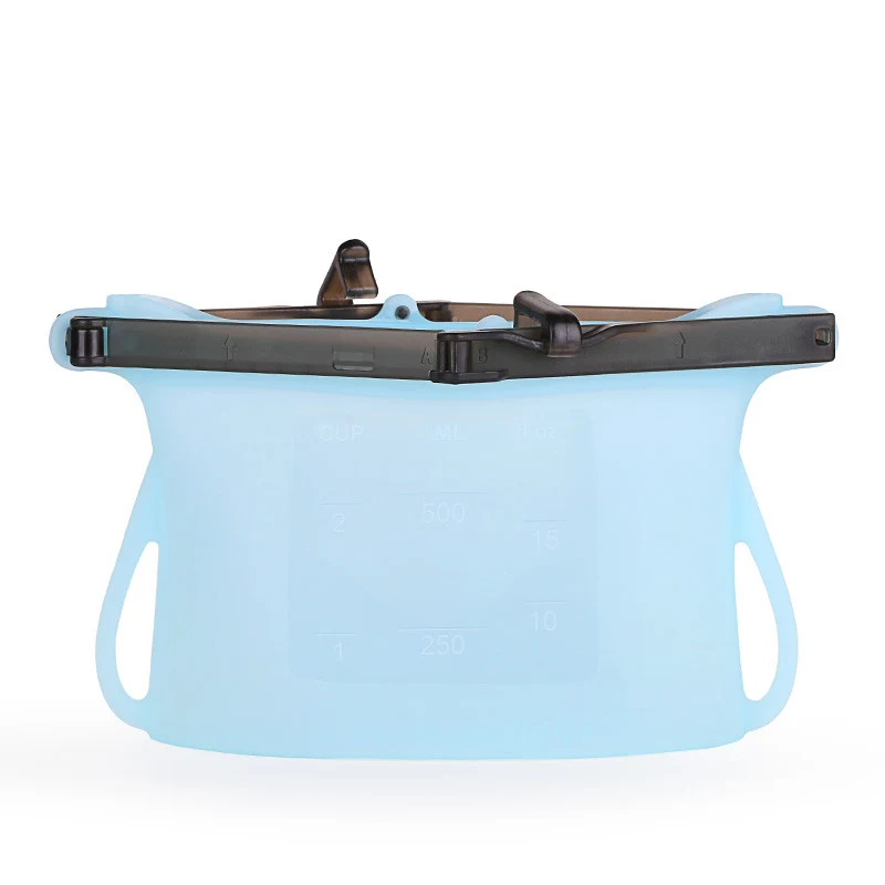 Title 11, Sealed silicone storage bag for frozen food, th...