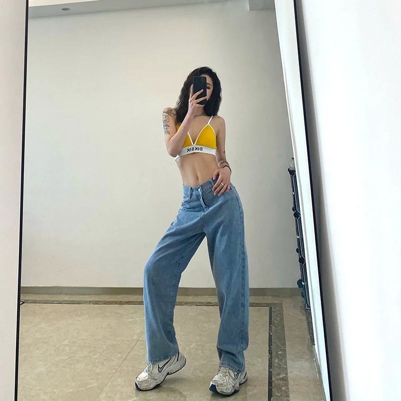 Kadın Yüksek Bel Gradient Siyah Kot Pantolon – Şıklık ve Konfor. Modern görünüm, vücuda oturan kesim, gün boyu rahatlık sunar. — Fotoğraf 8
