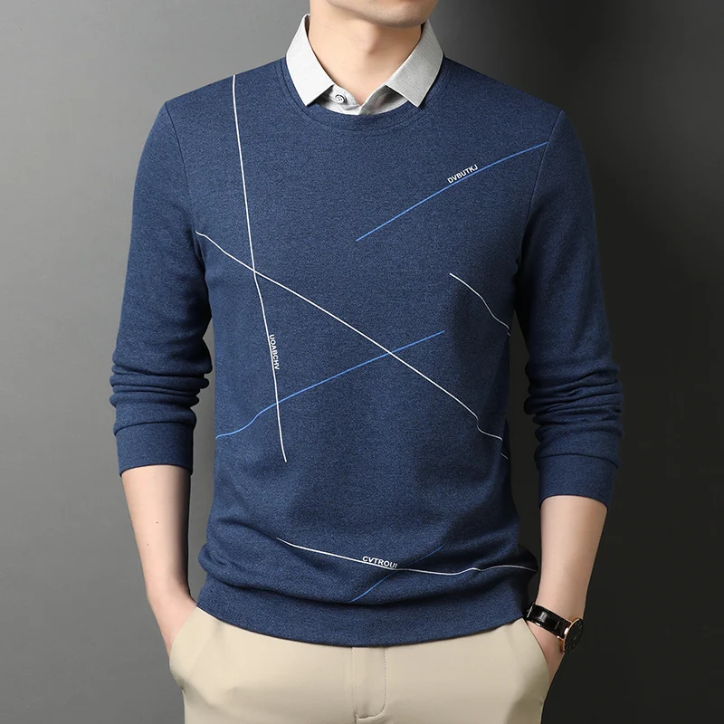 Title 5, Mens Casual Fashion Shirt Collar Sweater Styli...