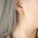 F698 Gold Earrings