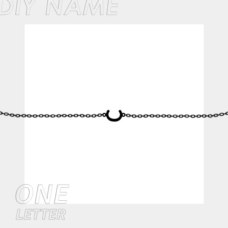 Pulseira com Nome DIY Letra Inglesa Aço Inoxidável Crie sua pulseira personalizada com letras em inglês. Presente único e especial para você ou alguém. — foto 2