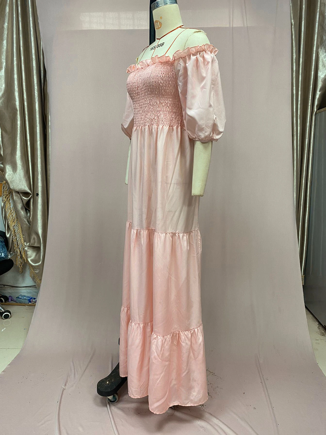 Title 8, European and American style dress, off-shoulder...