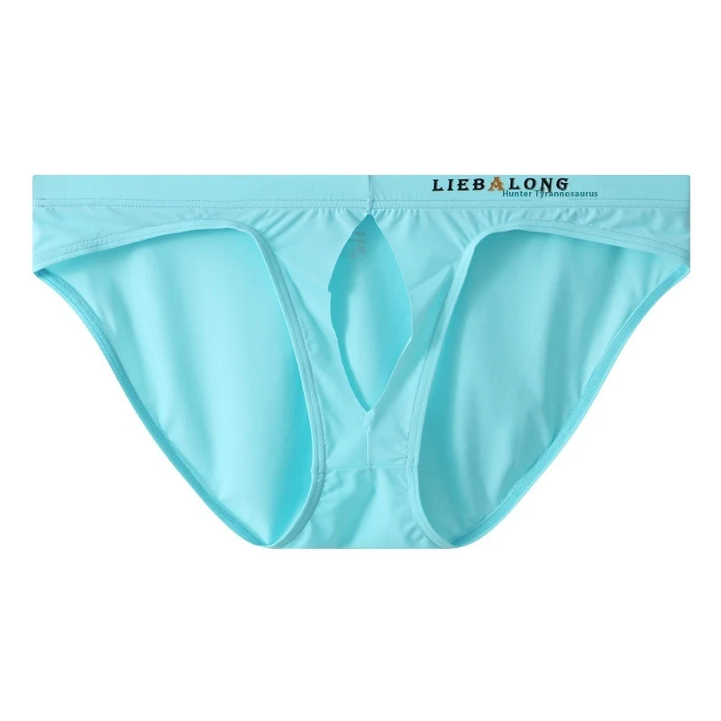 Men's Front Fastening Ice Silk Briefs Leak Proof Breathable Low Waist Sexy. Experience ultimate comfort, support, and co — photo 3