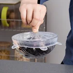 6 Pcs Food Silicone Cover Fresh-keeping Dish Stretchy Lid Cap Reusable Wrap Organization Storage Tool Kitchen Accessorie — photo 3