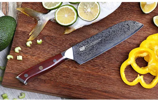 Title 9, Damascus Six-piece Knife Set Chefs Special