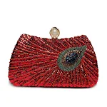 Borsa a tracolla grande capacità con piume di pavone, perle e strass, design crossbody e spalla, elegante e spaziosa, perfetta per te. — foto 7