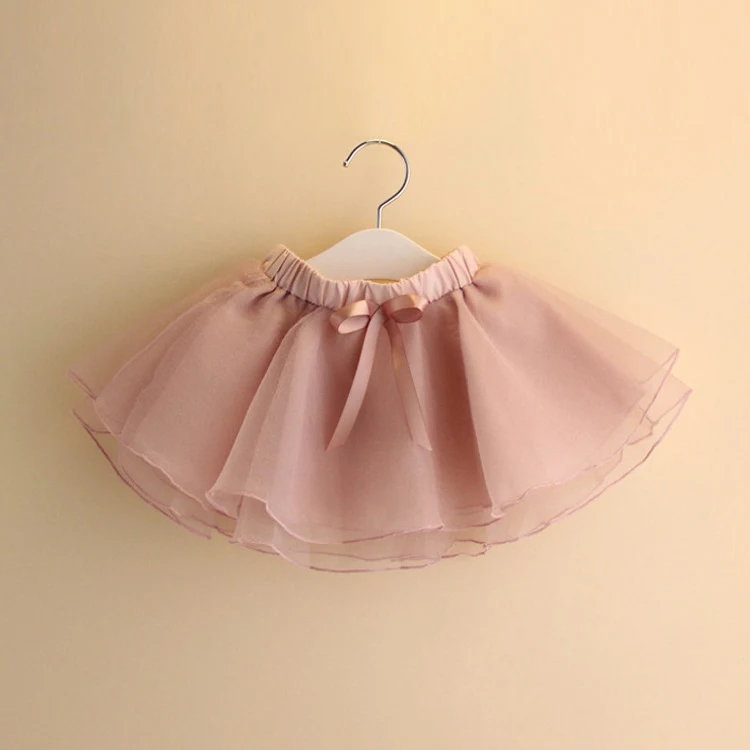 Falda Puffy para niña bebé estudiante, falda corta de gasa para danza. Ideal para baile y ocasiones especiales, cómoda y linda. — foto 1