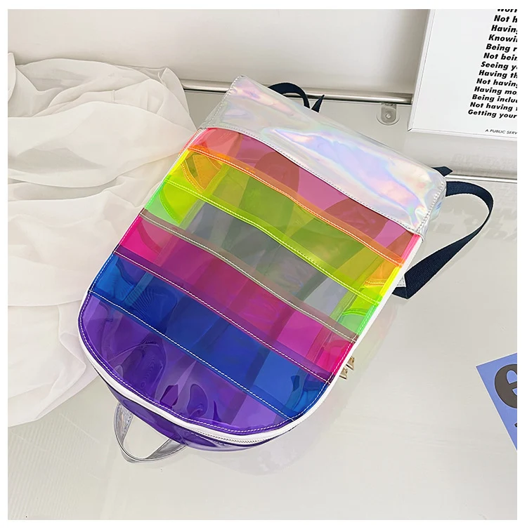 Title 11, Mochila PVC Sen Girls Fashion Arco-Íris Persona...